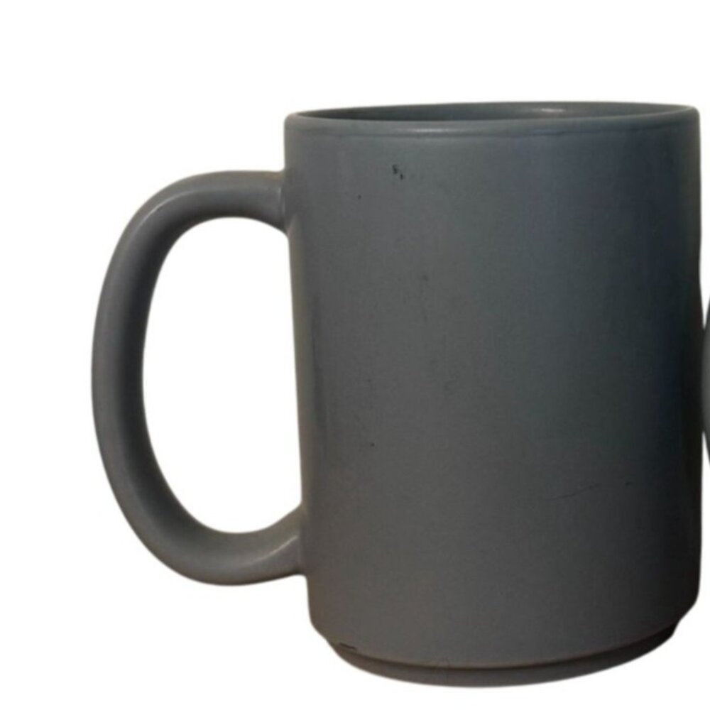 DesignPac Gray Ceramic Coffee Mugs 12 oz Dishwasher & Microwave Safe